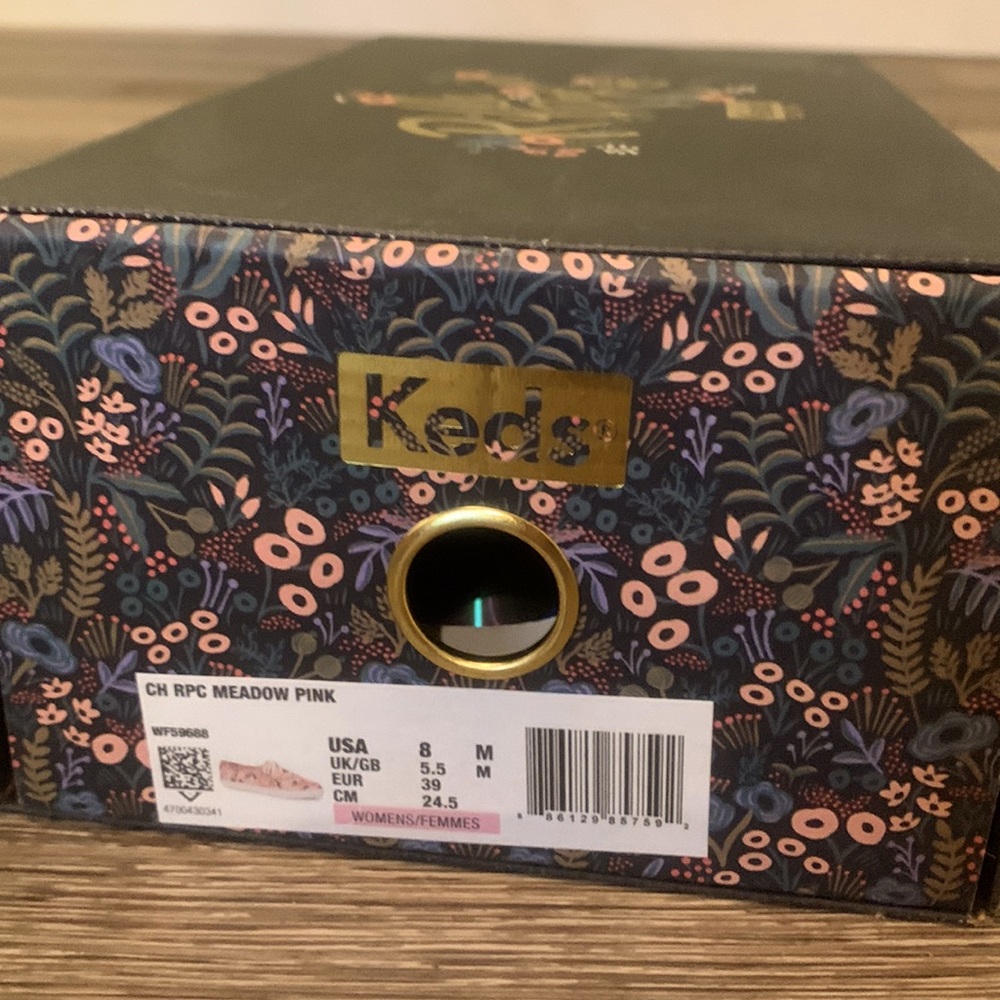 Keds 8 Medium Rifle Paper Company sneakers with minimal wear, great condition - Picture 6 of 7
